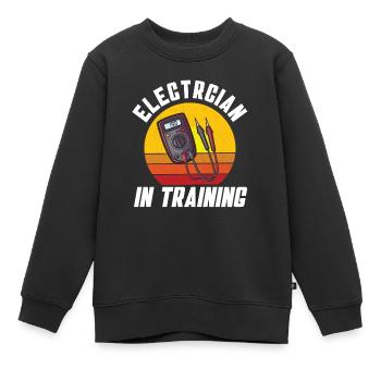 Électricien Ingénieur Électricien Maître Électricien - Sweat Premium enfant bio - noir - Devant - AI Model Kid Female (0cm)