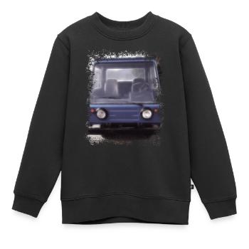 Multicar M25 - Kinder Premium Organic Sweatshirt - Schwarz - Vorne - AI Model Kid Female (0cm)