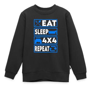 Offroad ATV Routine - Offroader Geschenkidee - Kinder Premium Organic Sweatshirt - Schwarz - Vorne - AI Model Kid Female (0cm)