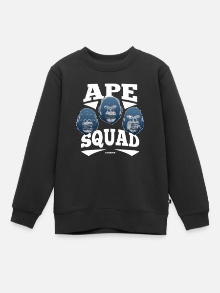 Ape Squad - Kinder Premium Organic Sweatshirt - Schwarz