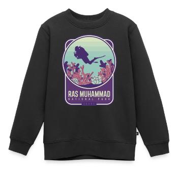 Parc national de Ras Muhammad - Égypte - Sweat Premium enfant bio - noir - Devant - AI Model Kid Female (0cm)