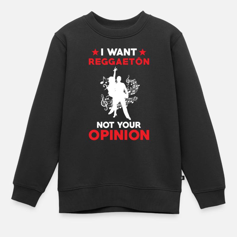 Reggaeton - Sweat Premium enfant bio - noir