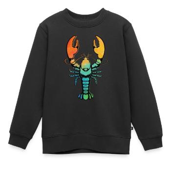 Crayfish - Kids Premium Organic Sweatshirt - black - Front - AI Model Kid Female (0cm)