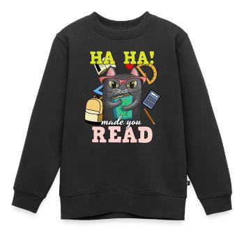 Lehrer - Kinder Premium Organic Sweatshirt - Schwarz - Vorne - AI Model Kid Female (0cm)