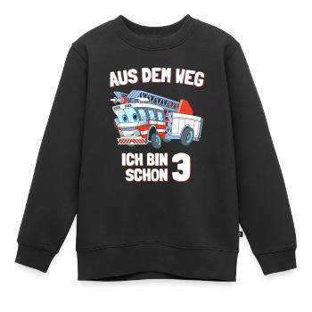 3. Geburtstag Ich bin schon 3 Jahr - Kinder Premium Organic Sweatshirt - Schwarz - Vorne - AI Model Kid Female (0cm)