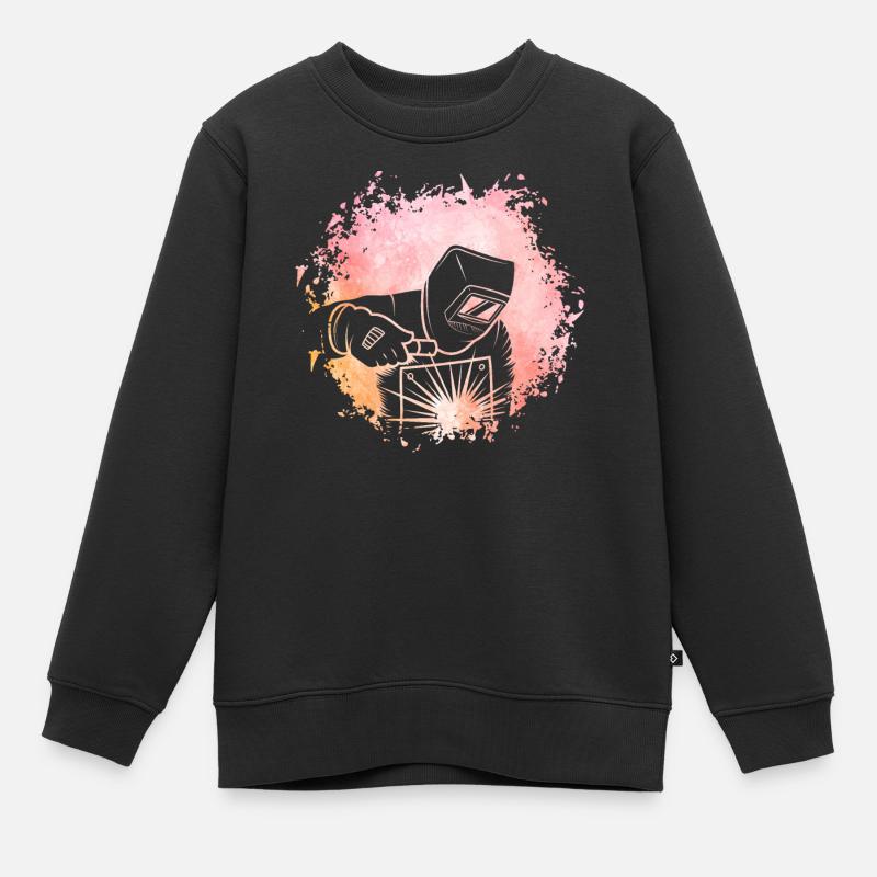 Soudeur Rétro - Sweat Premium enfant bio - noir