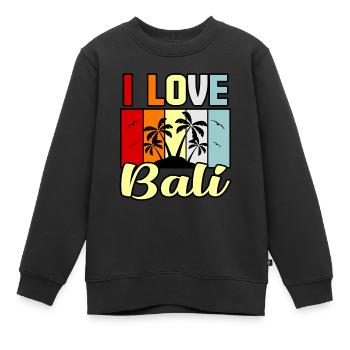 Bali - Sweat Premium enfant bio - noir - Devant - AI Model Kid Female (0cm)