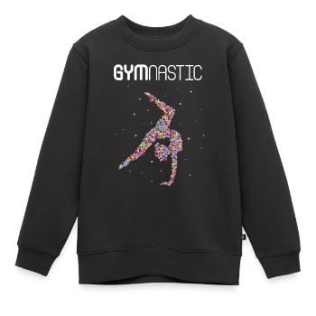 Turnerin Trainerin Bodenturnen Gymnastik - Kinder Premium Organic Sweatshirt - Schwarz - Vorne - AI Model Kid Female (0cm)