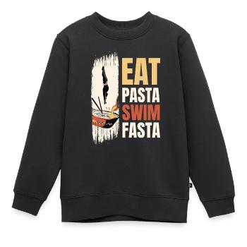 Nageurs nageurs - Sweat Premium enfant bio - noir - Devant - AI Model Kid Female (0cm)