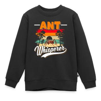 Fourmis Chuchoteur Fourmis Fourmis Ferme - Sweat Premium enfant bio - noir - Devant - AI Model Kid Female (0cm)
