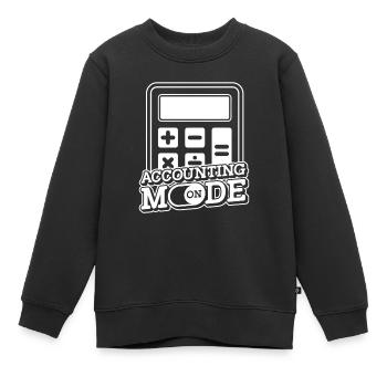 Buchhaltung Buchhalter Steuern - Kinder Premium Organic Sweatshirt - Schwarz - Vorne - AI Model Kid Female (0cm)