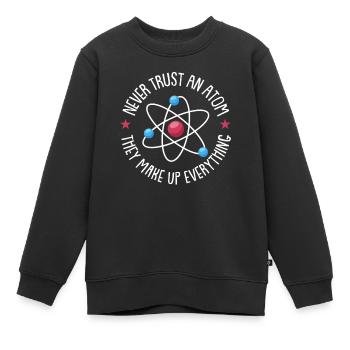 Physics Physicist - Kids Premium Organic Sweatshirt - black - Front - AI Model Kid Female (0cm)