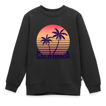 California - Kinder Premium Organic Sweatshirt - Schwarz - Vorne - AI Model Kid Female (0cm)