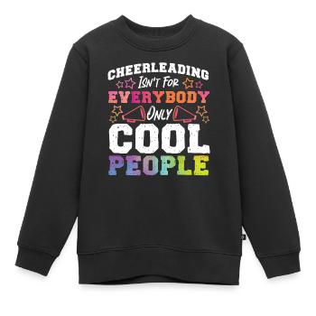 Cheer Cheerleading Cheerleading - Sweat Premium enfant bio - noir - Devant - AI Model Kid Female (0cm)