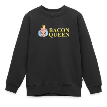 Bacon Bacon Petit déjeuner - Sweat Premium enfant bio - noir - Devant - AI Model Kid Female (0cm)
