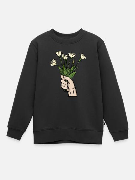 Fleuriste Fleuriste - Sweat Premium enfant bio - noir