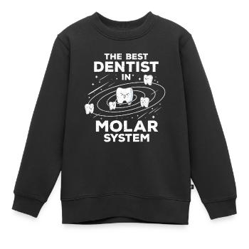 Zahnarzt - Kinder Premium Organic Sweatshirt - Schwarz - Vorne - AI Model Kid Female (0cm)