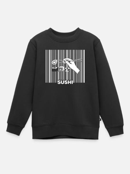 Sushi - Kinder Premium Organic Sweatshirt - Schwarz