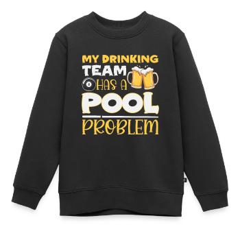 Billard Pool Snooker Queue Billardspieler - Kinder Premium Organic Sweatshirt - Schwarz - Vorne - AI Model Kid Female (0cm)