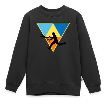 Éditeur en détresse - Sweat Premium enfant bio - noir - Devant - AI Model Kid Female (0cm)