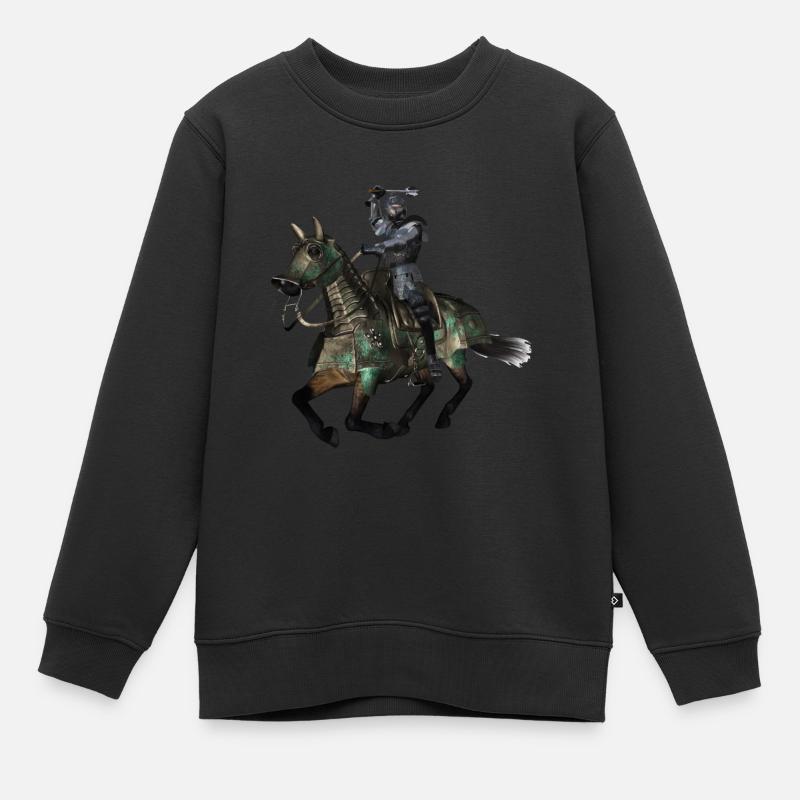 Chevalier - Sweat Premium enfant bio - noir