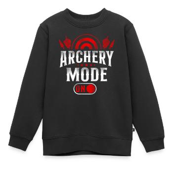 Arc Archer Archer Vintage Archer - Sweat Premium enfant bio - noir - Devant - AI Model Kid Female (0cm)