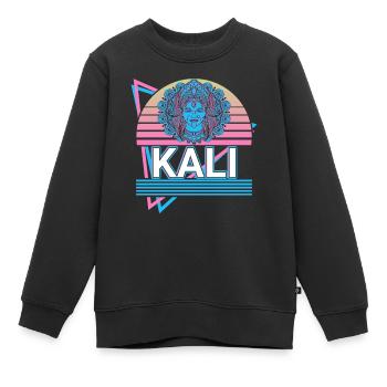 Kali Déesse hindoue de la mort Retro Gift - Sweat Premium enfant bio - noir - Devant - AI Model Kid Female (0cm)