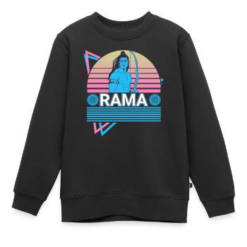 Rama Hindu Gott Antike Hindu Mythologie Geschenk - Kinder Premium Organic Sweatshirt - Schwarz - Vorne - AI Model Kid Female (0cm)
