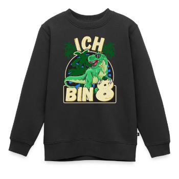 8 Geburtstag Junge Ich bin 8 Jahre alt 8 jähriger - Kinder Premium Organic Sweatshirt - Schwarz - Vorne - AI Model Kid Female (0cm)
