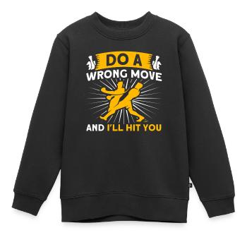 Schachboxer Schachboxen Schachmatt - Kinder Premium Organic Sweatshirt - Schwarz - Vorne - AI Model Kid Female (0cm)