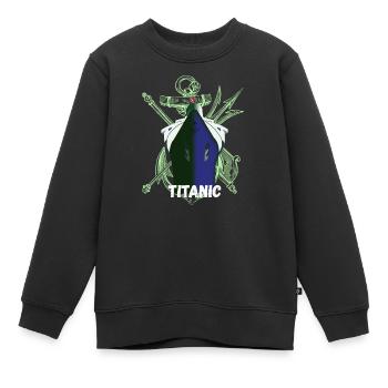 Titanic Remembered, RMS Titanic jour du souvenir - Sweat Premium enfant bio - noir - Devant - AI Model Kid Female (0cm)