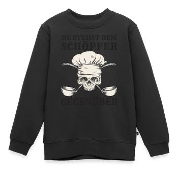 Koch Kochen Köche Gastronomie - Kinder Premium Organic Sweatshirt - Schwarz - Vorne - AI Model Kid Female (0cm)