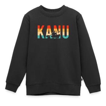 Kanu fahren - Kinder Premium Organic Sweatshirt - Schwarz - Vorne - AI Model Kid Female (0cm)