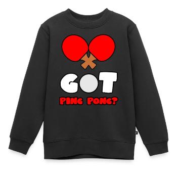 Ich habe Tischtennis in mir - Kinder Premium Organic Sweatshirt - Schwarz - Vorne - AI Model Kid Female (0cm)