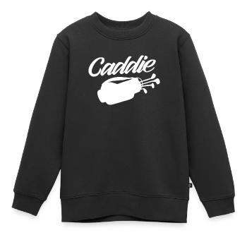 Caddie Golfeur Golf Profession - Sweat Premium enfant bio - noir - Devant - AI Model Kid Female (0cm)
