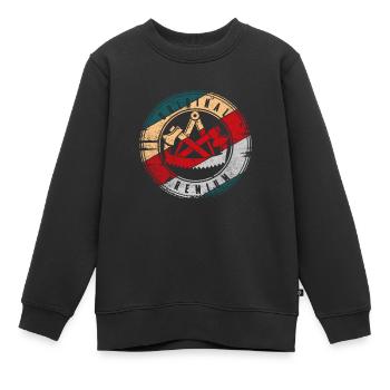 Zimmermann Symbol Zunft Wappen Motiv für Zimmerer - Kinder Premium Organic Sweatshirt - Schwarz - Vorne - AI Model Kid Female (0cm)