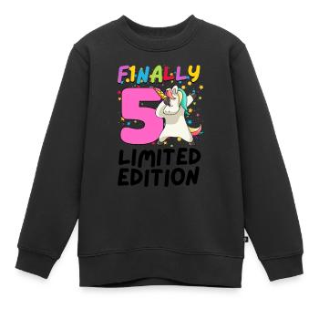 Enfin 5 Édition Limitée - Dabbing Unicorn - Sweat Premium enfant bio - noir - Devant - AI Model Kid Female (0cm)