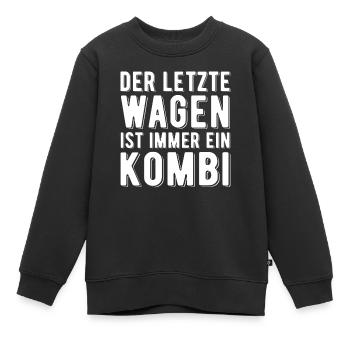 Der letzte Wagen ist ein Kombi schwarzer Humor - Kinder Premium Organic Sweatshirt - Schwarz - Vorne - AI Model Kid Female (0cm)