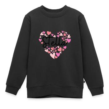 J’adore Stella - Sweat Premium enfant bio - noir - Devant - AI Model Kid Female (0cm)