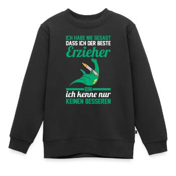 Kindergärtner Erzieher - Kinder Premium Organic Sweatshirt - Schwarz - Vorne - AI Model Kid Female (0cm)