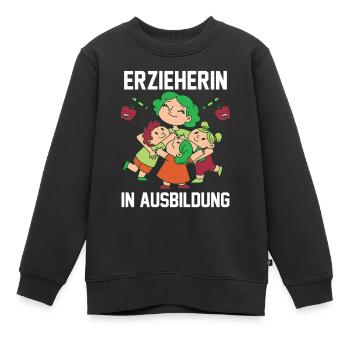 Azubi Kindergärtner Erzieher - Kinder Premium Organic Sweatshirt - Schwarz - Vorne - AI Model Kid Female (0cm)