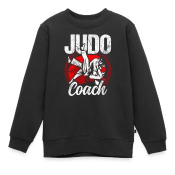 Entraîneur de judo Hobby Judoka Arts martiaux Arts martiaux Arts martiaux - Sweat Premium enfant bio - noir - Devant - AI Model Kid Female (0cm)