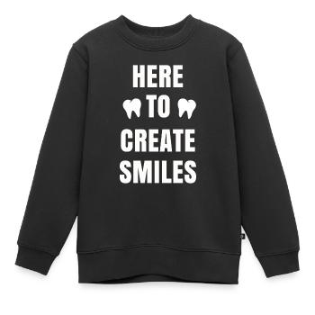 Dentiste Dentifrice Brosse à dents Kiefer Doc Dentiste - Sweat Premium enfant bio - noir - Devant - AI Model Kid Female (0cm)