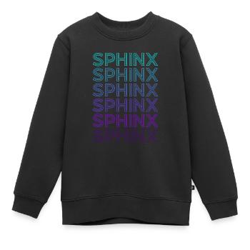 Sphynx Egypte Ancien Egypte Sphinx Rétro - Sweat Premium enfant bio - noir - Devant - AI Model Kid Female (0cm)