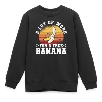 Coureurs de marathon en course semi-marathon - Sweat Premium enfant bio - noir - Devant - AI Model Kid Female (0cm)