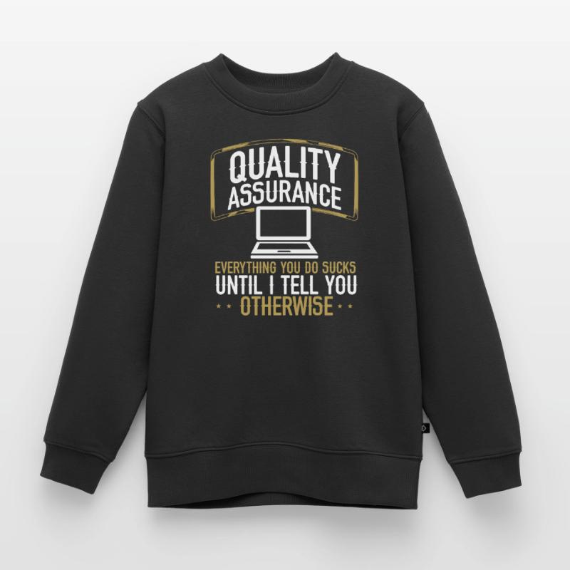 QA Engineering Code Testing Quality Assurance Kinder Premium Organic Sweatshirt