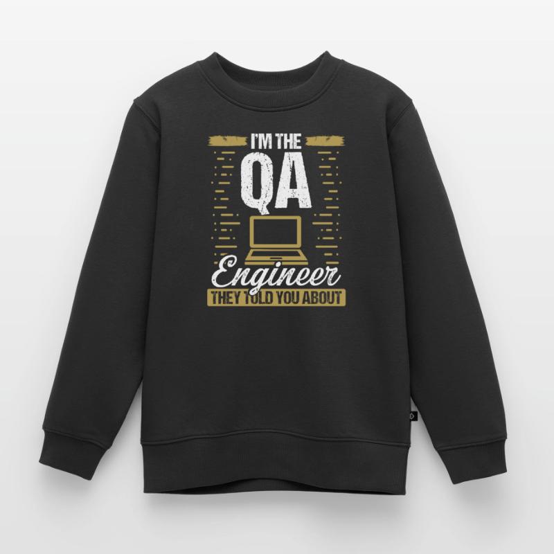 QA Engineering Code Quality Assurance Software Kinder Premium Organic Sweatshirt