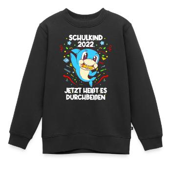 Inscriptions scolaires 2022 Hai Schoolchild School Introduction - Sweat Premium enfant bio - noir - Devant - AI Model Kid Female (0cm)