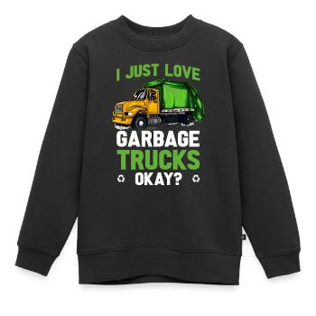 Müllmann Geschenk Müll Müllabfuhr Abfall Beruf - Kinder Premium Organic Sweatshirt - Schwarz - Vorne - AI Model Kid Female (0cm)