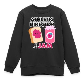 Sportdirektor ist mein Jam Funny Gag Wortspiel Geschenke - Kinder Premium Organic Sweatshirt - Schwarz - Vorne - AI Model Kid Female (0cm)